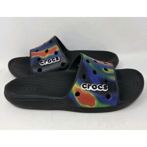 Crocs Men's 5‎ Women's 7 Classic Solarized Tie Dye Slides  Waterproof Sandals
